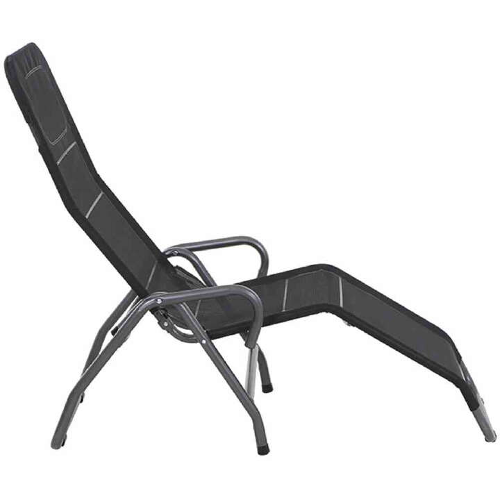 SIENA GARDEN Bito Kippliege anthrazit / schwarz